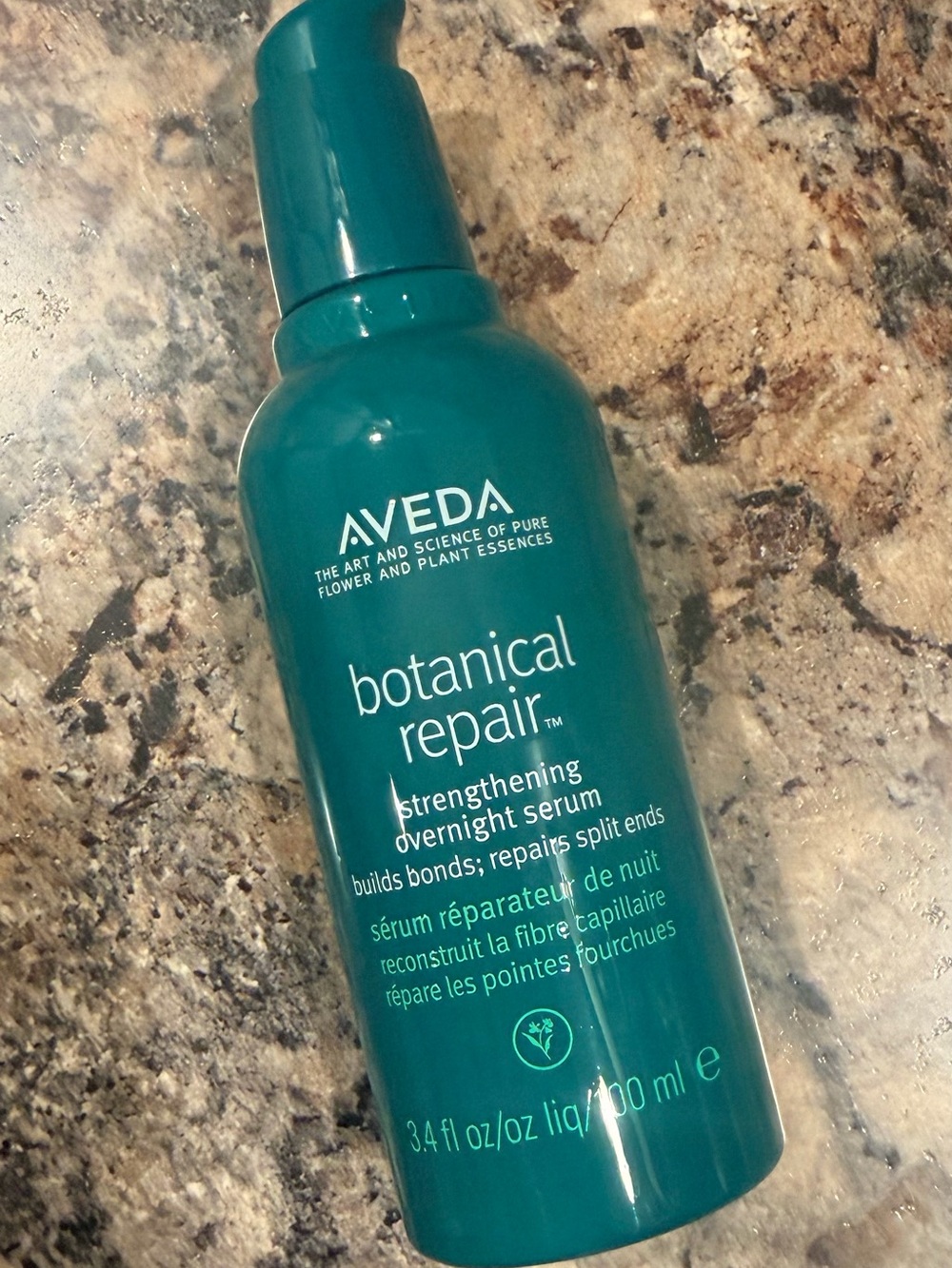 AVEDA Botanical Repair Strengthening Overnight Serum - Teal Green Bottle